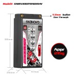 GNB GAONENG 5300MAH 2 S HV 7,6 V 140C Short Shorty Pack 5,0mm Bullet Hard Case RC LiPo Batterie 1:10 1:12 RC Race Car LiHV